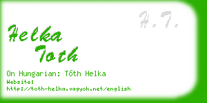 helka toth business card
